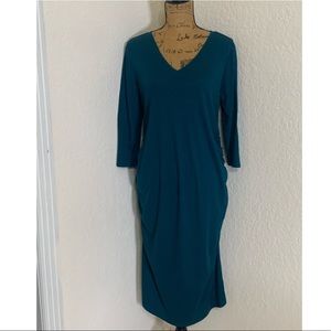 Teal Maternity Dress